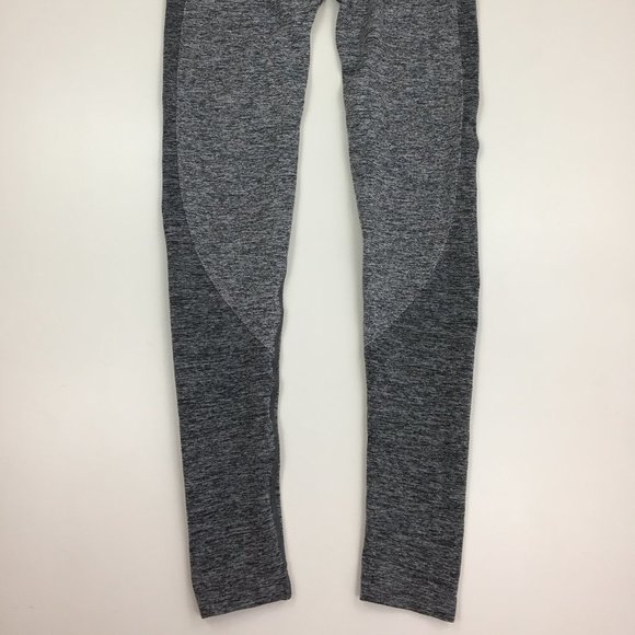GYMSHARK Gray Charcoal Mint Green Logo Waist Butt Enhance Moisture Wick Leggings - Picture 6 of 9
